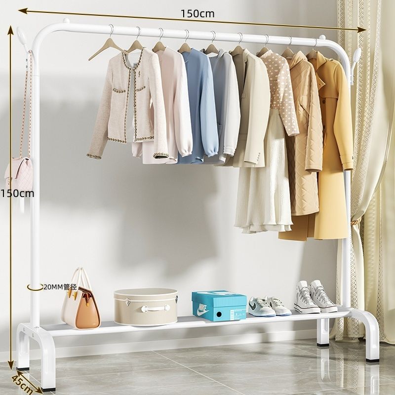 Perchero de secado plegable de pie para uso doméstico dormitorio balcón interior colgar ropa de forma sencilla
