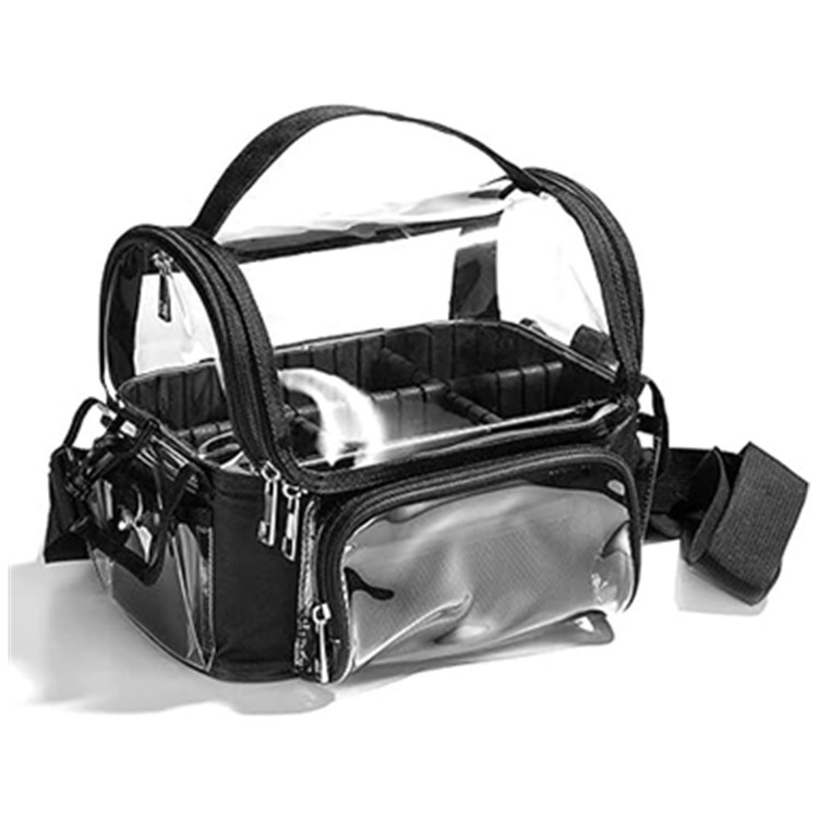Handheld transparent makeup box PVC