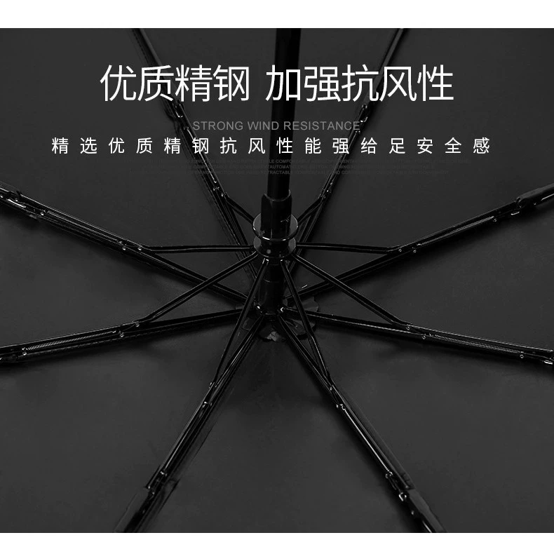 ОптоваяVinyl автоматическоеUmbrella трёхсекционный зонт рекламный зонт подарки элитный зонт индивидуальная печать логотипа
