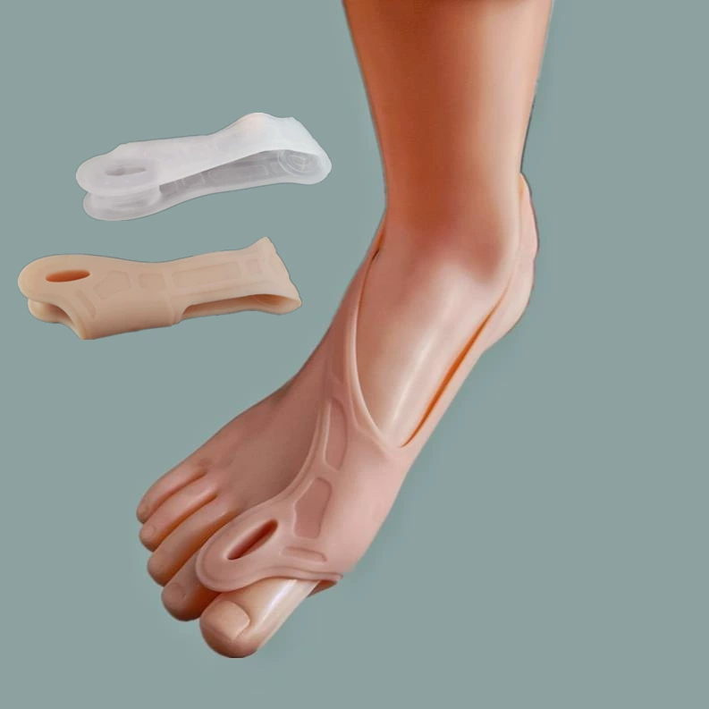 Эластичный ремешок для пальцев ног из SEBS с защитой для большого пальца, растягивающийся ремешок, разделитель пальцев, перекрывающийся ремешок для растяжки пальцев, двойного назначения.