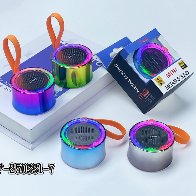 外国貿易人気のワイヤレス Bluetooth スピーカーアルミ合金ミニ大音量小型鋼砲ポータブルカラフルな小型スピーカー|undefined