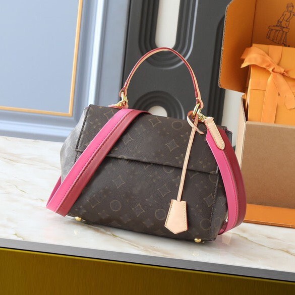 Donkey Home Women's Handheld Shoulder Bag Cluny Bb Brown Vintage Canvas 2025 New Model