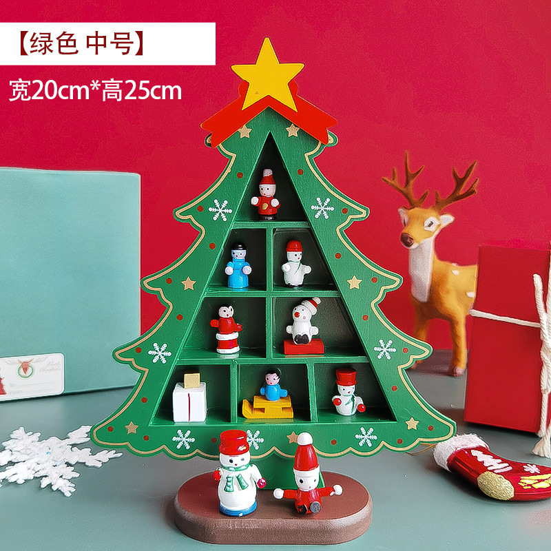 2025年クリスマスデコレーション 小型ミニツリーDIY立体インスタ風シーンレイアウト卓上飾り子供用家庭用|undefined
