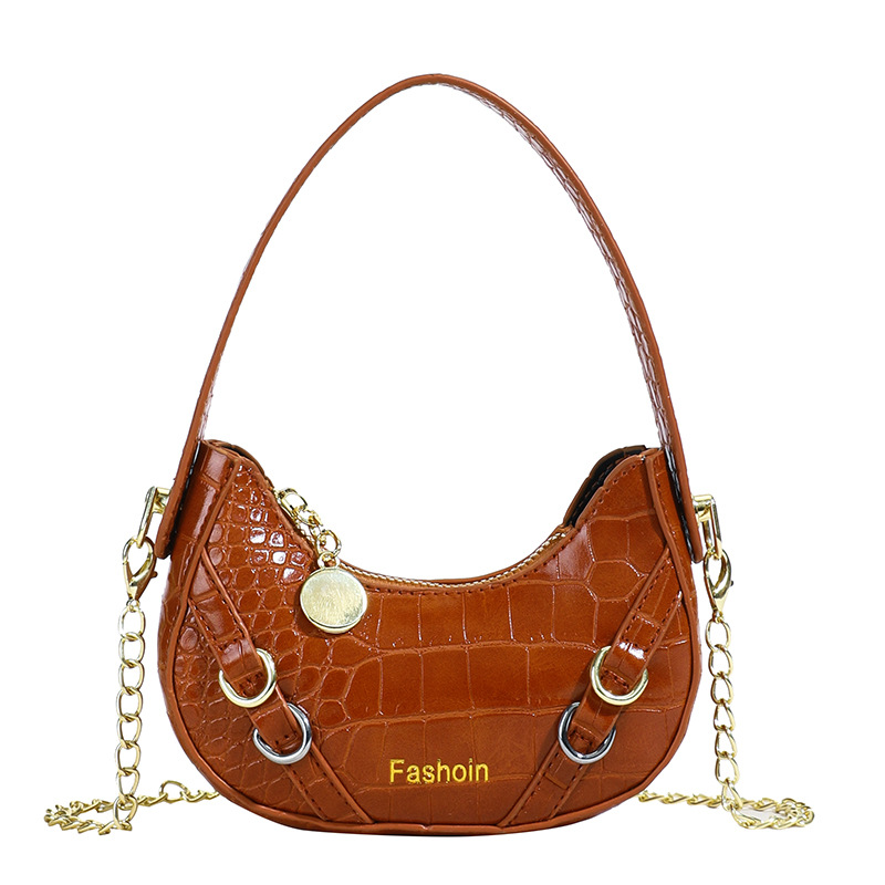 Bolso para niños coreano piedra simple bolso de hombro para bebés de color sólido 2025 nuevo bolso para niñas debajo de la axila