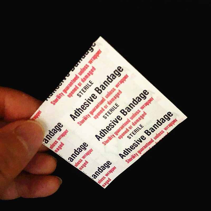 Comercio exterior desechable PU transparente cuadrado curita transparente impermeable pasador pasador pasador tiritas natación baño 38 pegatinas