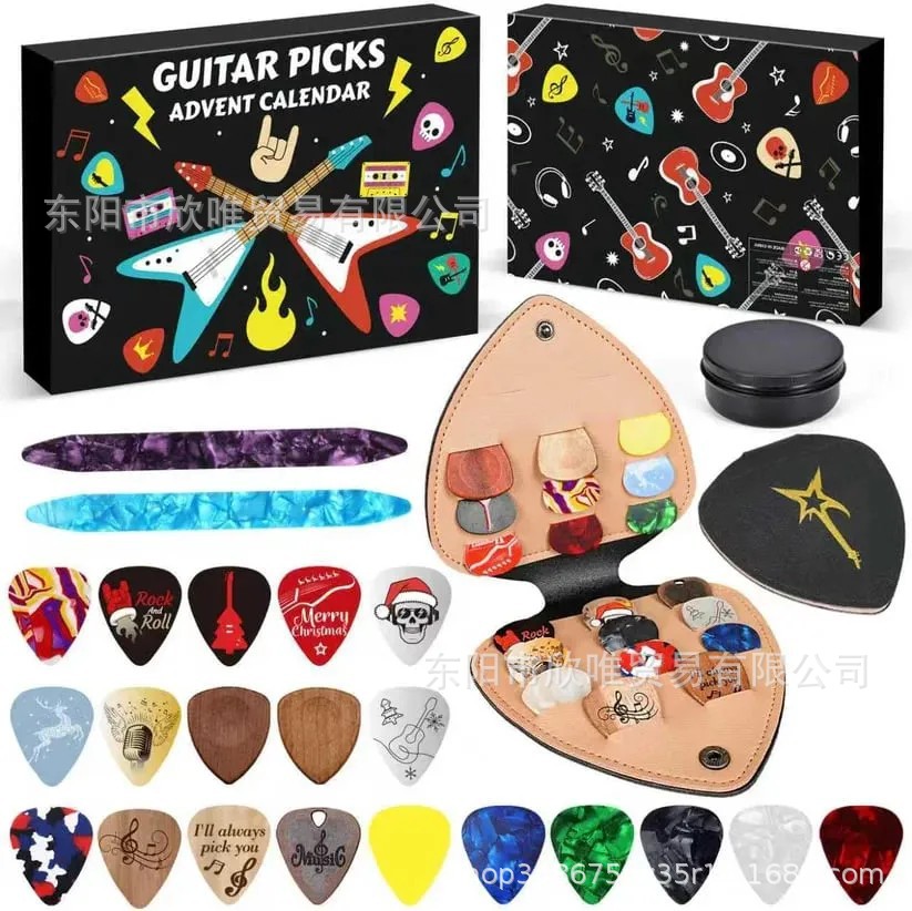 [2025跨境Guitar Picks Advent Calendar吉他拨片圣诞倒计时盲盒]