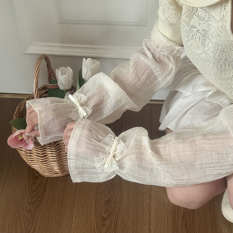 Funda de manga de hielo con lazo, suelta, transpirable, todo-fósforo, manga de conducción, manga de trompeta ligera, manga de hielo, manga de protección solar, mujer