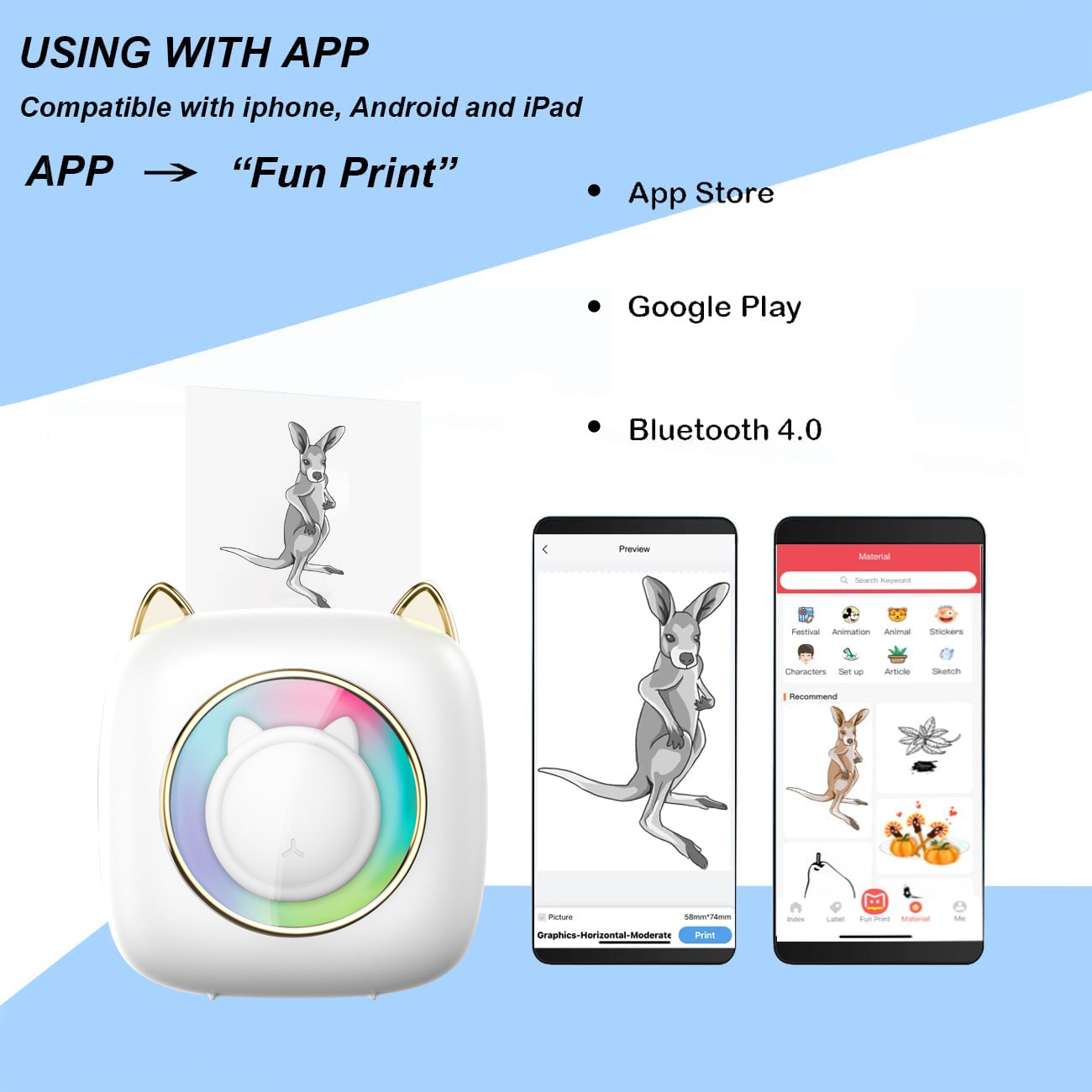 Cross-border portable mini student wrong question pocket C23 printer label photo sticker thermal printer