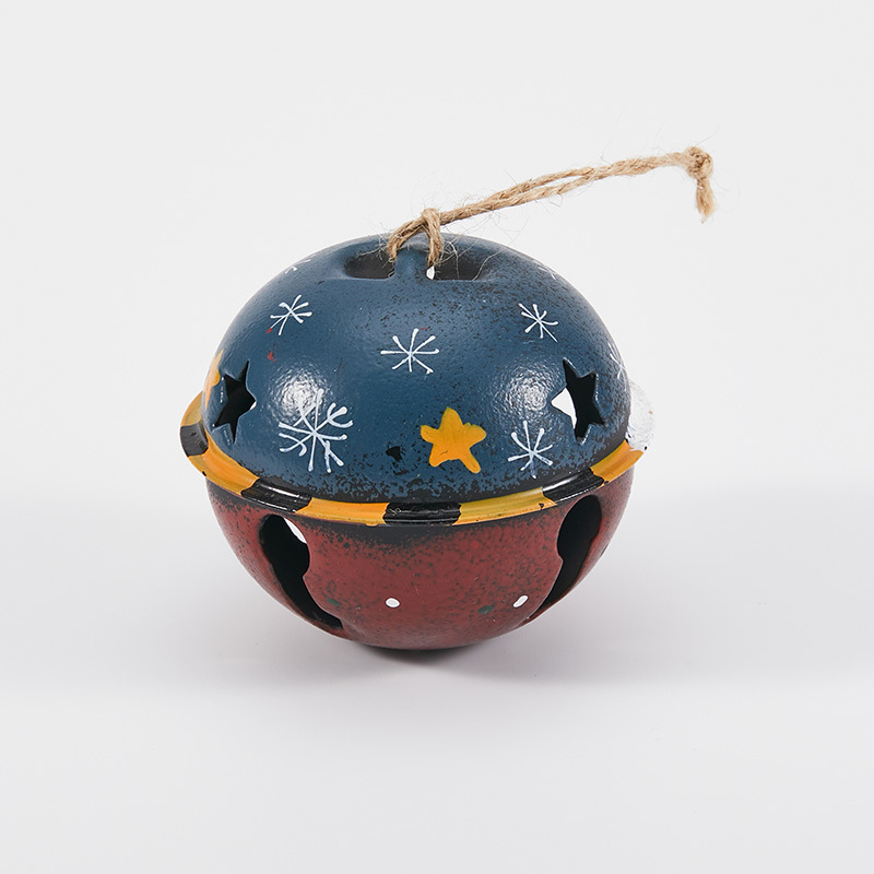 Buscando madera 6cm8cm de Navidad colgante de campana de hierro forjado decoración de Navidad decoración de árbol de Navidad campana sonará