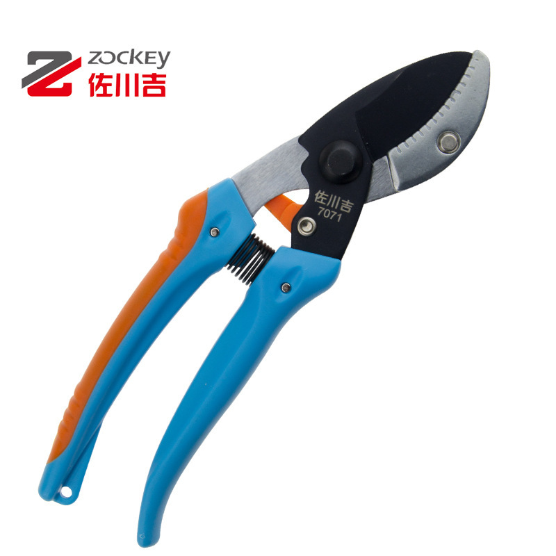 台湾佐川吉7071砧板式欧式园艺剪刀修枝果树剪整枝盆景剪粗枝剪