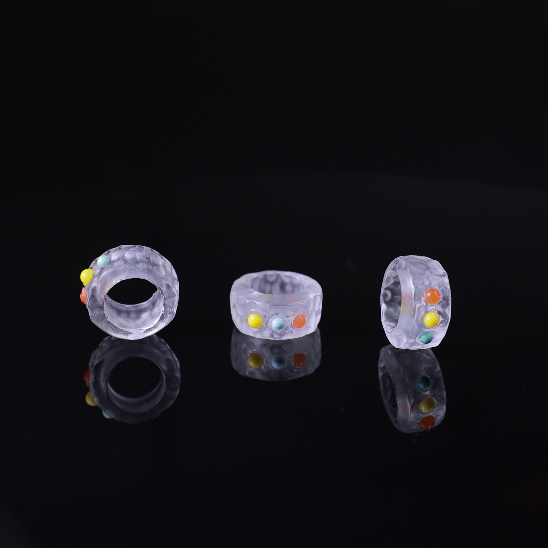 Agate Inlaid Spacer Beads, Decorative Beads, DIY Bracelet Accessories, Loose Beads, Wholesale and Dropshipping