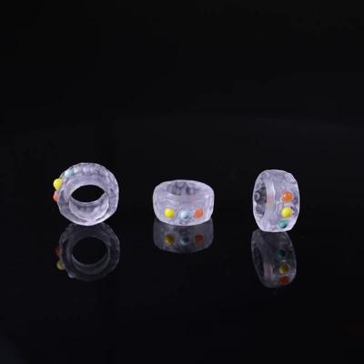 Zərgərlik ara hissələri Beads, Wholesale and Dropshipping - imitation-crystal-running-ring-inlaid-7mm