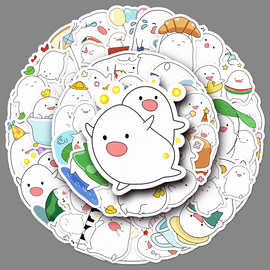 50张哇啦哇啦卡通贴纸可爱日漫你想活出怎样的人生装饰手机壳贴纸