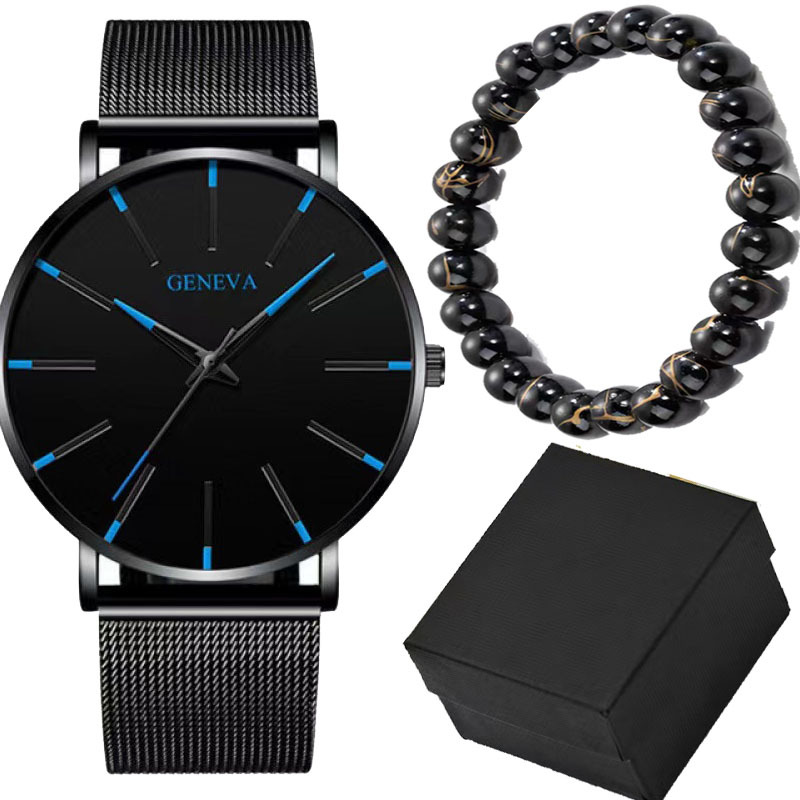 Men's Watch 2024 New Watch Business Non-Mechanical Quartz Watch Casual Casual Digital Steel Band Watch Gift