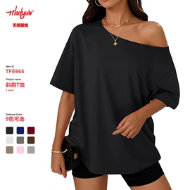 时尚休闲套装;女士家居服;女式T恤