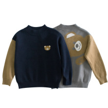 27kids品牌童装春季新款儿童毛衣男宝宝针织衫小熊衣服一件代发