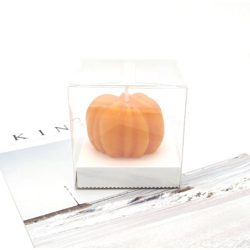 Wax cup model candle packaging box handmade DIY scented candle plaster transparent square PVC gift box with base