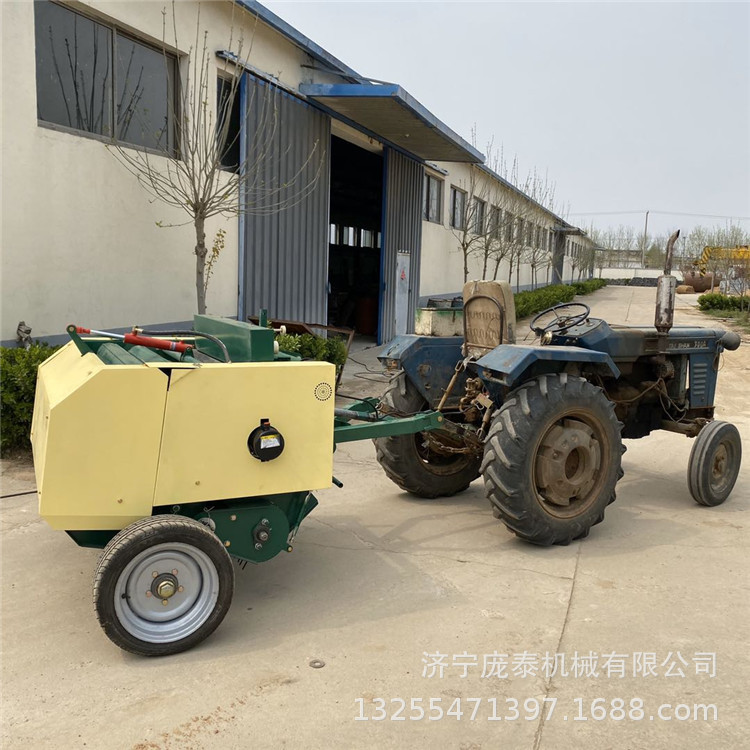 麦秸捡拾自动打捆机价格养殖场饲草青贮打包机驴场黄储饲料打包机