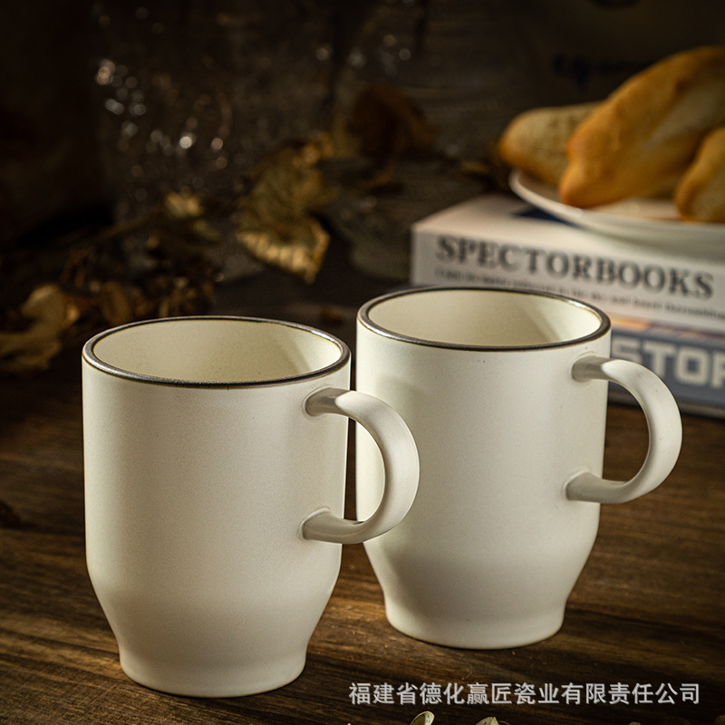 Taza de cerámica nórdica de gran capacidad, taza de café, taza de desayuno, taza de leche, taza de café
