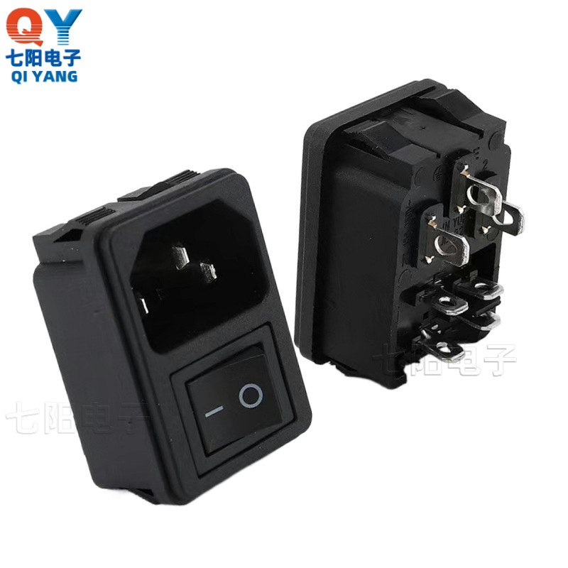 组合二合一 带开关 卡位嵌入式 AC-03A AC电源插座品字型AC插座