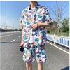shirt Borneol Short sleeved shirt suit summer Thin section Seaside Sandy beach Quick drying full marks shorts Piece suit