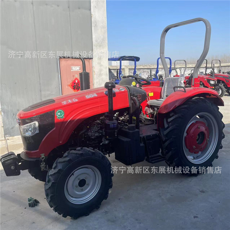 品质萨万年红拖拉机 50马力四轮拖拉机 旋耕犁地运输农用拖拉机
