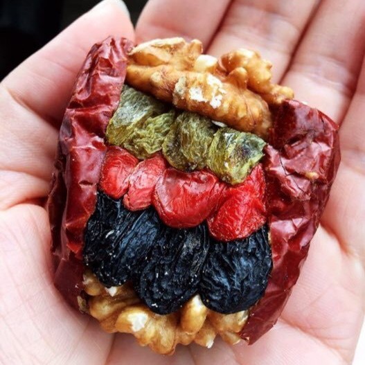 一口新疆枣夹核桃（6种食材）500g  原材料均新疆网红枣夹核桃