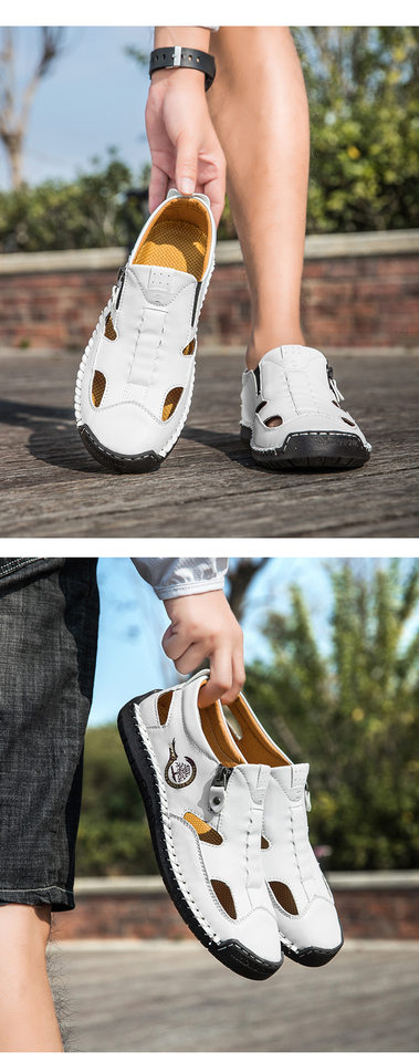 Dép sandal nữ bít mũi quai khâu thoáng khí chống trượt — F 6611m màu, F6611 hồng, F6611 kaki, F6611 màu vàng chi tiết 22