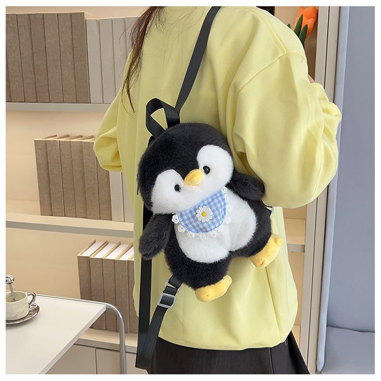 Little Penguin Plush Bag 2024 New Doll Cute Cartoon Bag Women's Gift Cartoon Backpack