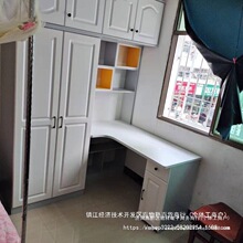 连体书桌衣柜一体小户型儿童衣橱简约多功能组合柜带转角电脑批发
