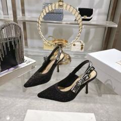顶版 D家2025年秋冬新款 bling~bling水晶鞋 猫跟凉鞋 明星走秀款