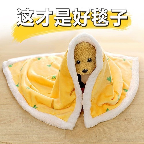 Cat Blanket Pet Throw Blanket Winter Small Blanket Dog Bed Mat Carpet Cat Nest Thick Cat Mat for Sleeping