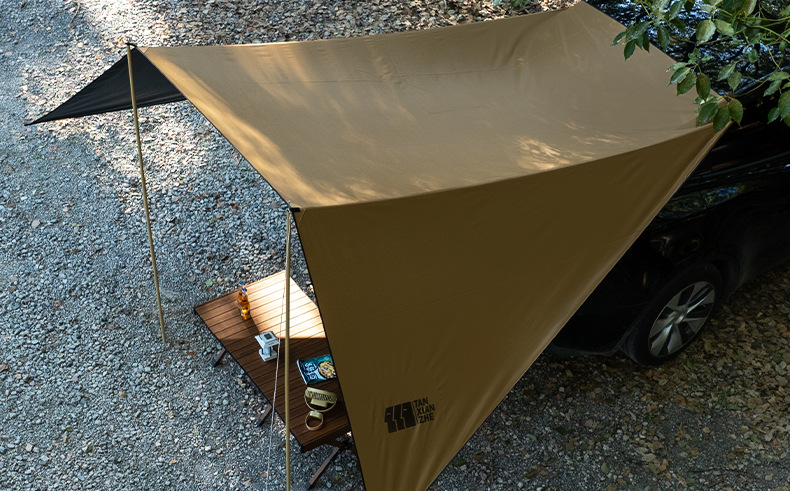 Explorer Roof Side Canopy Full Blackout Camping Canopy Tent Rear Tent Sunshade Universal for Camping Vehicles