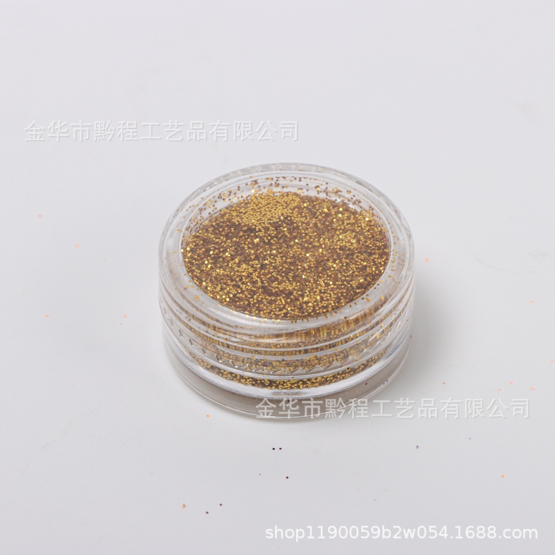 Fábrica al por mayor de caucho de goteo de pegamento polvo de cebolla dorada sequinilla hecha a mano DIY joyería de manicura 3 g / botella material de decoración de polvo flash image 22