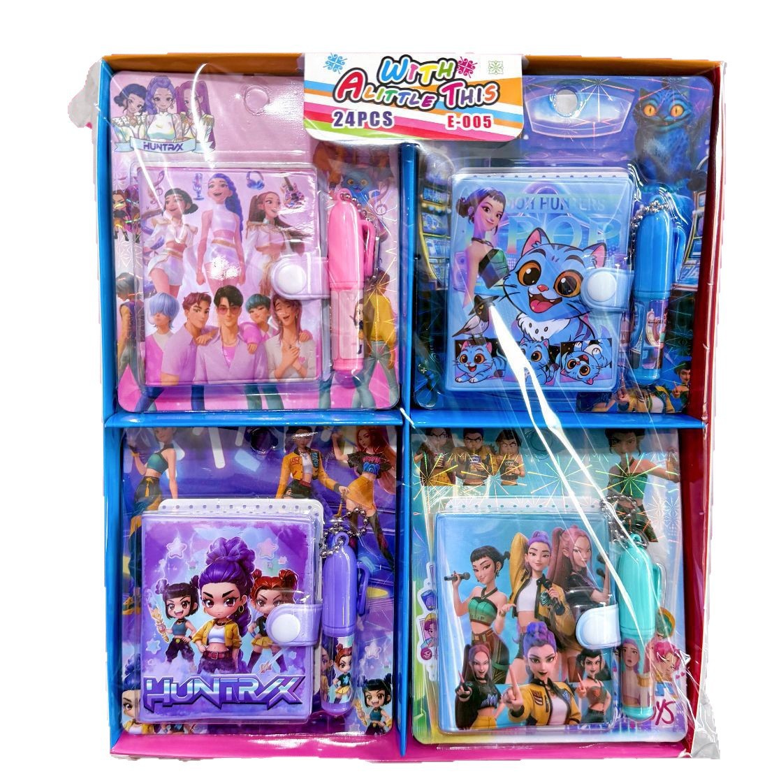 Cazadora de brujas de comercio exterior Kpop mini libro con bolígrafo estudiante diario portátil libro de mano con bolígrafo conjunto