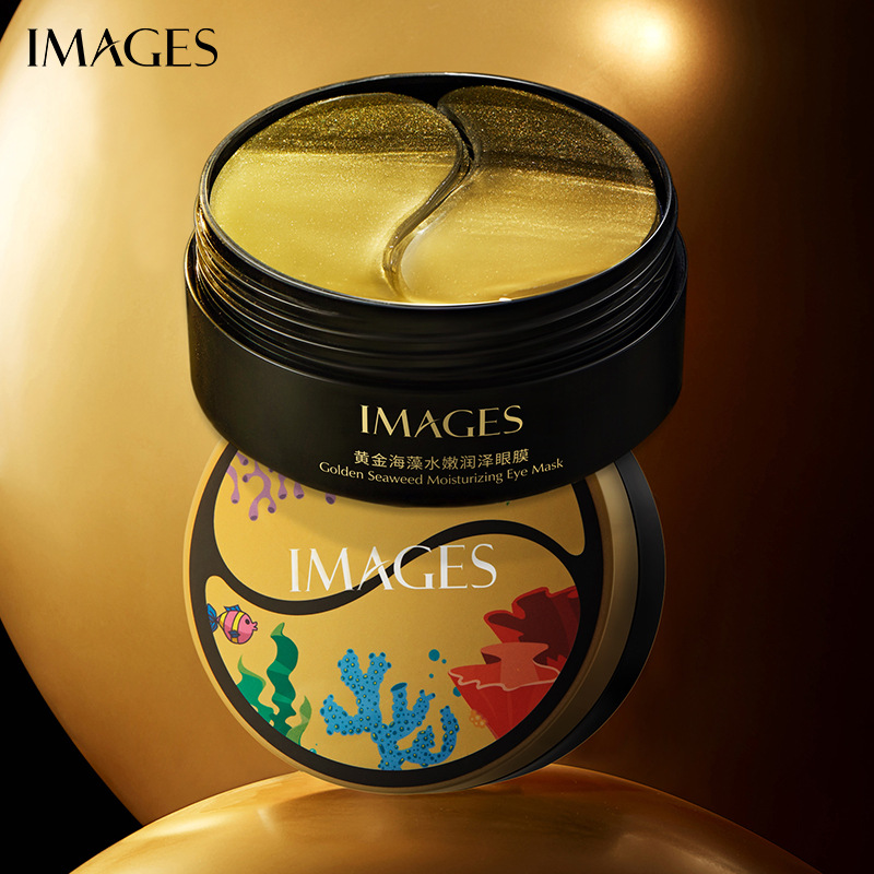 Mascarilla de Ojos de Cristal Elástico con Esencia de Hueva de Pescado Fanzhen Kirin Jie, Hidratante y Nutritiva, Mejora las Ojeras, Parche de Dos Colores