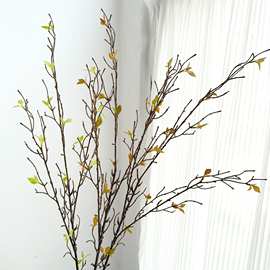 仿真绿植枯枝嫩芽假花家居装饰枯枝仿真植物户外塑料枯藤干树枝叶