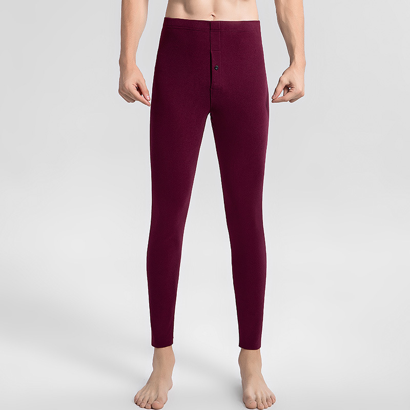 Pantalones calientes de otoño de cotton, pantalones cálidos para hombres, pantalones de algodón sin marcas de doble cara, pantalones de invierno nuevos