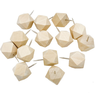Manufacturer Supplies Push Pins, Cork Pins, Thumbtacks, Wooden Polygonal Wooden Push Pins, Office Stationery, Cork I-Shaped Pins
