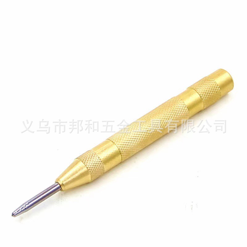 跨境 弹簧式自动中心冲 定位器高硬度定位器 定心冲冲子破窗器