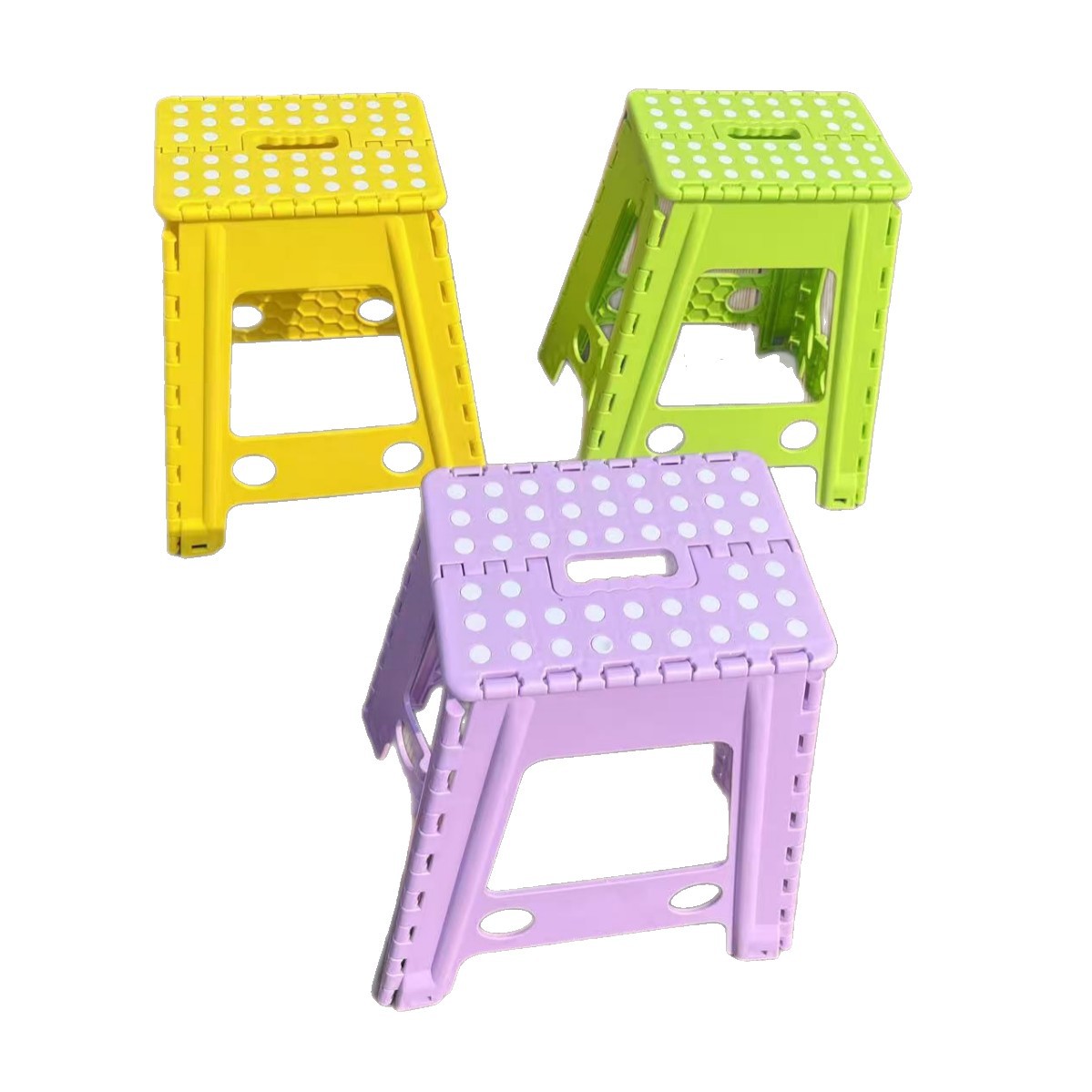 Exportación de taburetes plegables de plástico grueso para niños taburetes portátiles para interiores y exteriores taburetes portátiles antideslizantes
