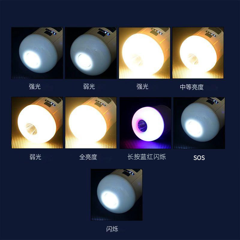 Nueva pantalla eléctrica transfronteriza, lámpara de campamento impermeable, fuente de luz múltiple, gancho de generación de energía manual verde militar, lámpara de campamento portátil