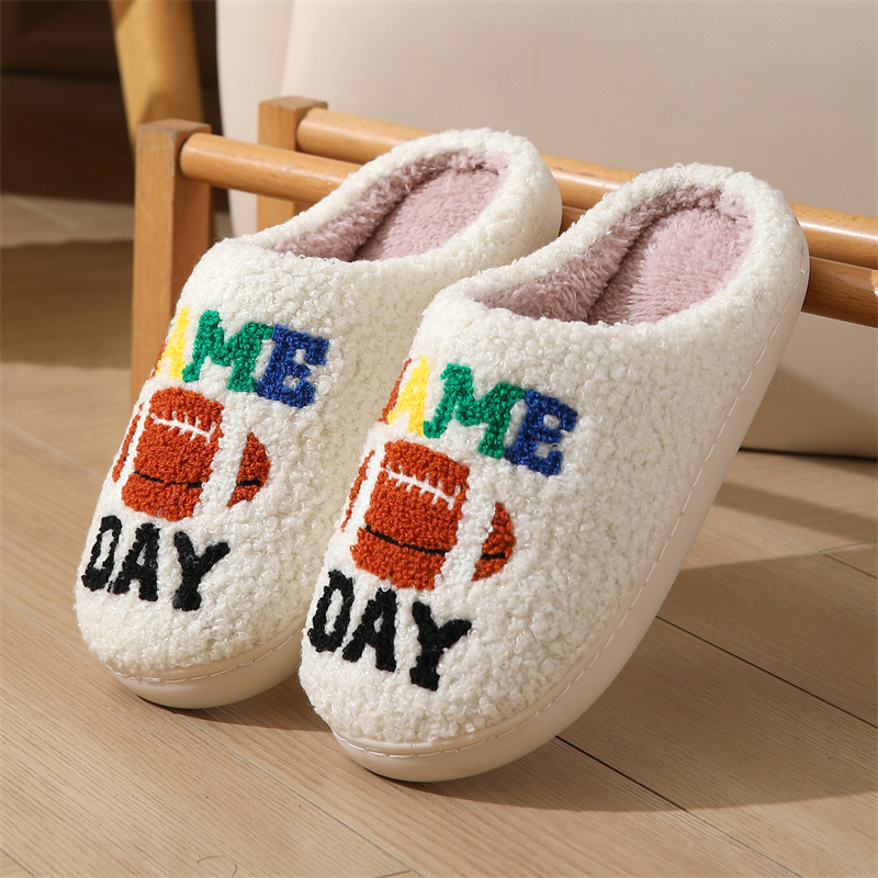 (Cross-border trading), winter rainbow keep warm slippers
