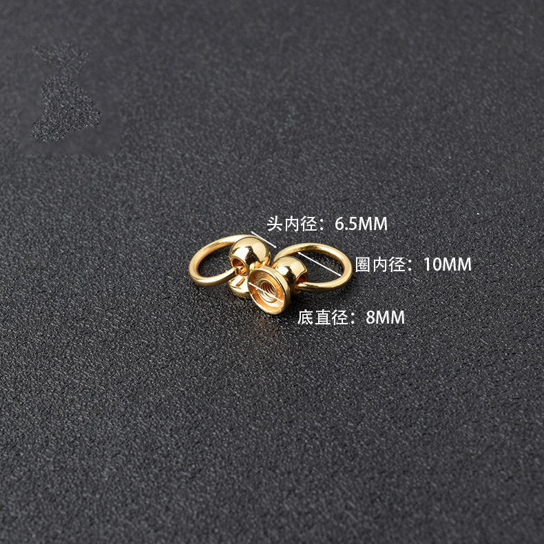 Venta al por mayor con anillo Heshang cabeza pezón uñas teléfono móvil accesorios decorativos con anillo colgante Heshang cabeza tornillo pezón clavo image 8