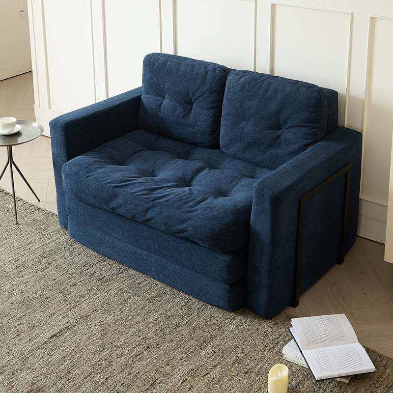 Sofá de compresión Sofá perezoso de comercio exterior individual Paquete de rollo Sofá cama de esponja deshuesada Sofá simple de apartamento pequeño