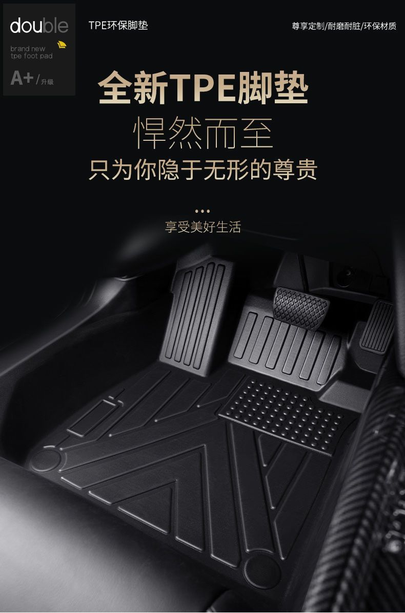 Suitable for Toyota Corolla Lei Ling Zhixuan Camry Ruirong RAV4 Front Weilanda Surrounded TPE Car Foot Pad