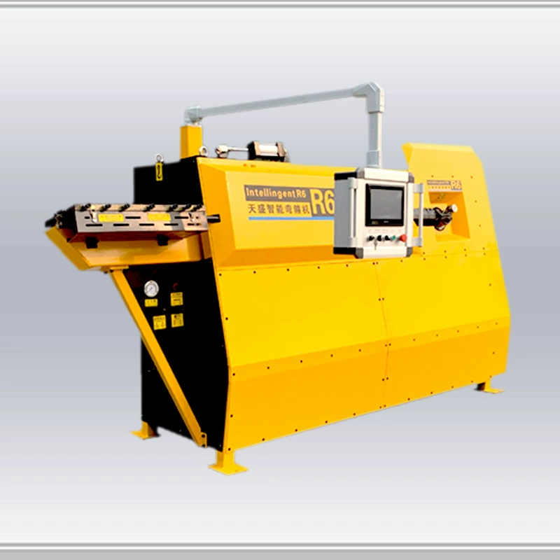 Интеллектуальная машина для изогнутых стальных стержней из стали с ЧПУ типа Tiansheng R6, полностью автоматическая машина для выпрямления и резки для строительных сайтов