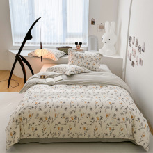 2024ins田园风春夏100%全棉纯棉印花四件套床单床上用品床笠款
