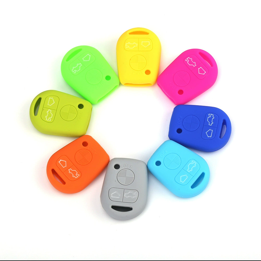 Подходит для M5, прямой 3-клавишный силиконовый чехол для ключей 1 серии, 2 серии, 3 серии, 567 серии, сумка для ключей, защитный чехол для автомобильного пульта дистанционного управления, автомобиль