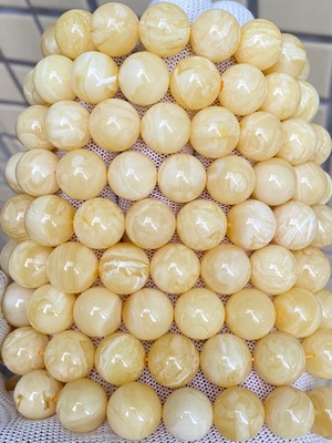 Factory direct Battalion Ore Russia Beeswax Waxy white flower wax Beeswax bracelets Rich Amber Hand string